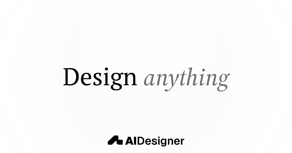 Design Anything with AI | AI Designer